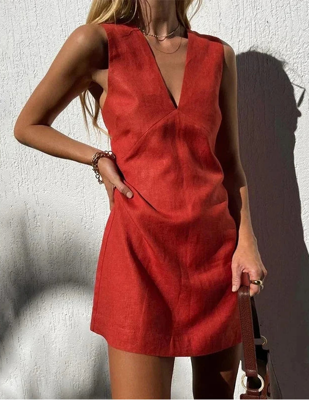 Terra Linen Sundress