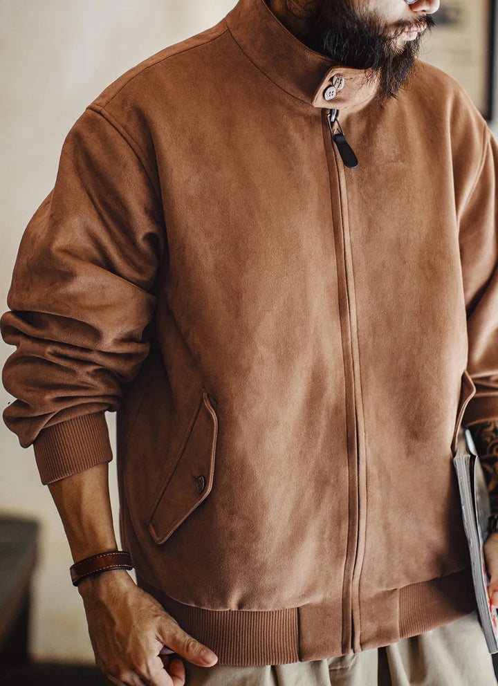 Mercer Suede Harrington Jacket