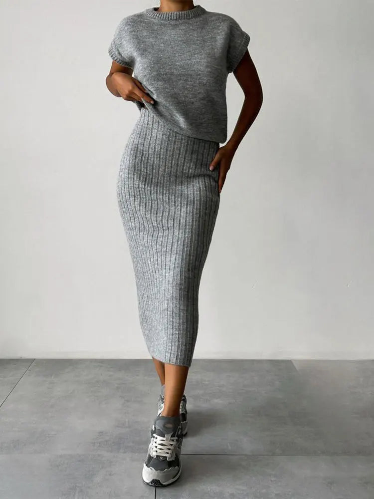 Origin Ribbed Skirt Set