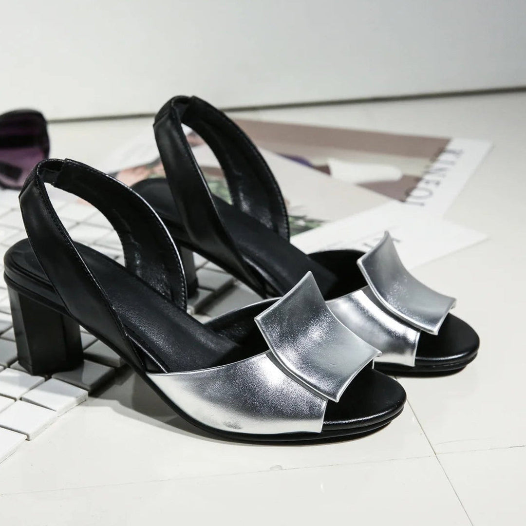 Allegra Leather Slingbacks
