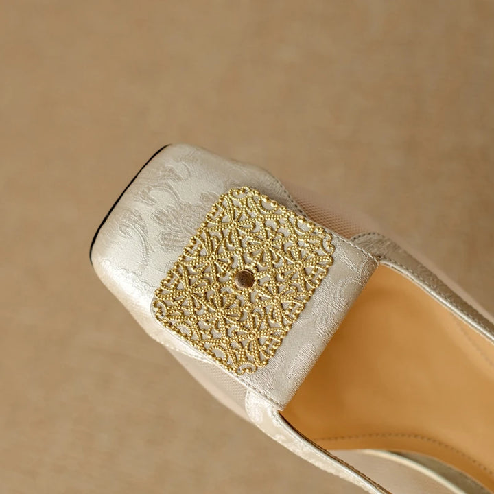 Veronese Mesh Slingback Heels