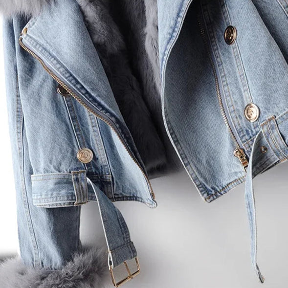 Vulpina Fur Denim Jacket