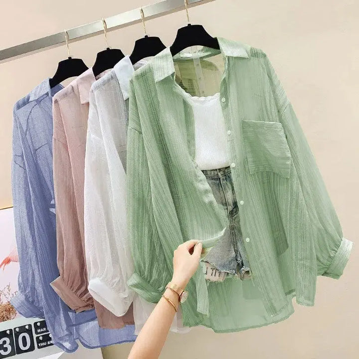 Brezzina Sheer Chiffon Shirt