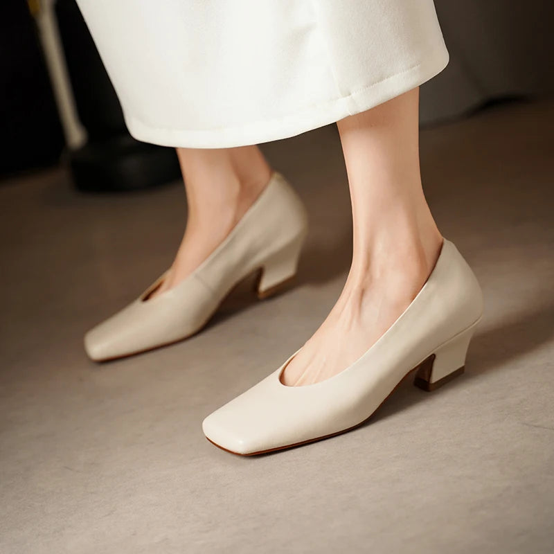 Portia Square Toe Pumps