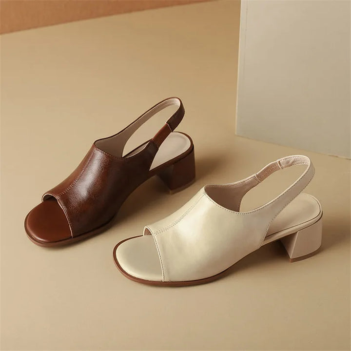Montara Leather Slingbacks