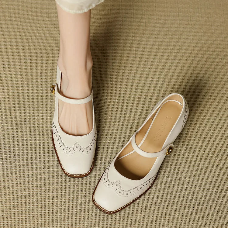 Hartleigh Brogue Mary Janes