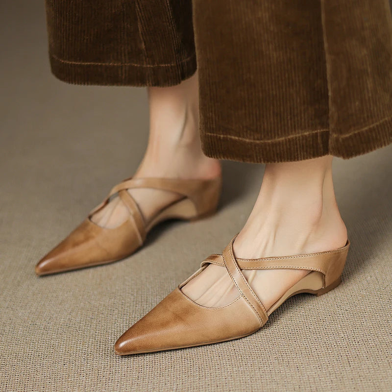 Vontessa Italian Leather Mules