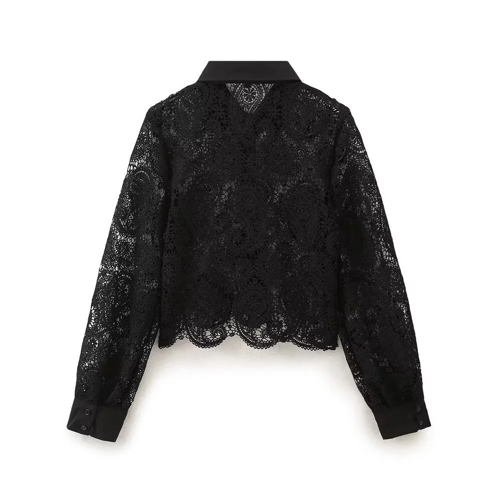 Vivienne Lace Button Shirt