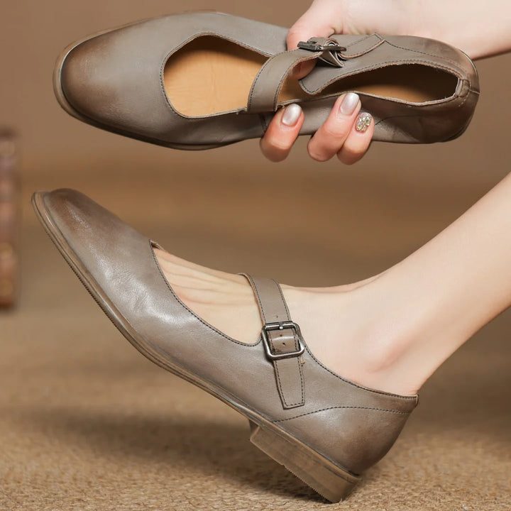 Formella Leather Flats
