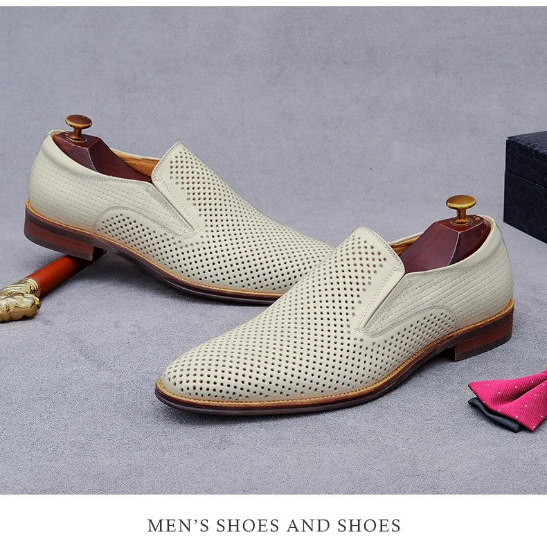 Traforato Perforated Leather Loafers