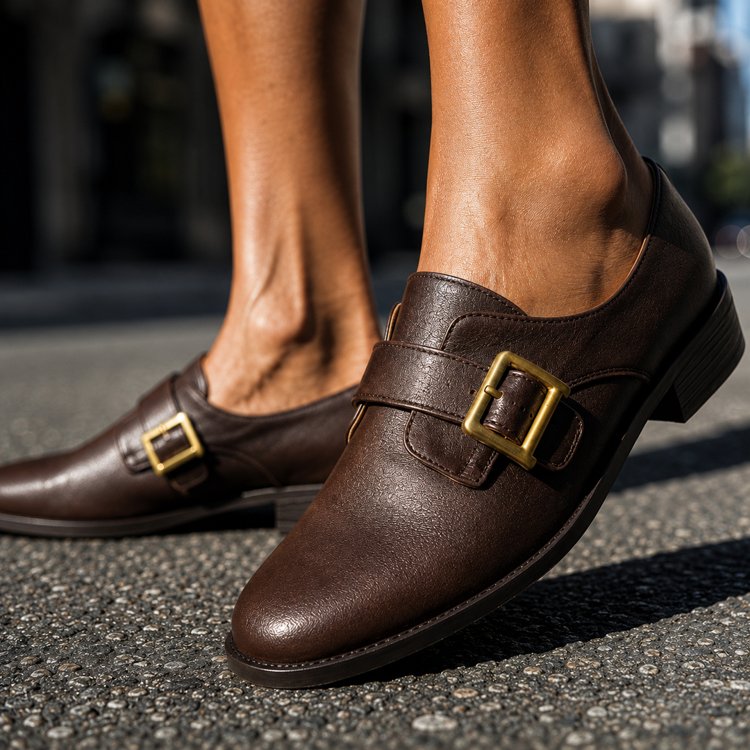 Savona Buckle Monk Loafers