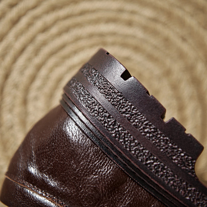 Noemi Woven Leather Oxfords