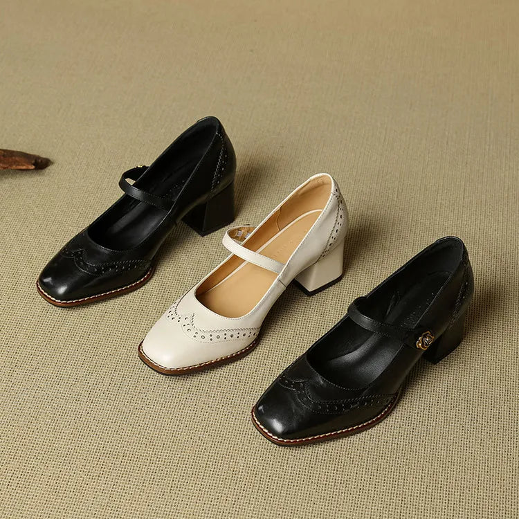 Hartleigh Brogue Mary Janes