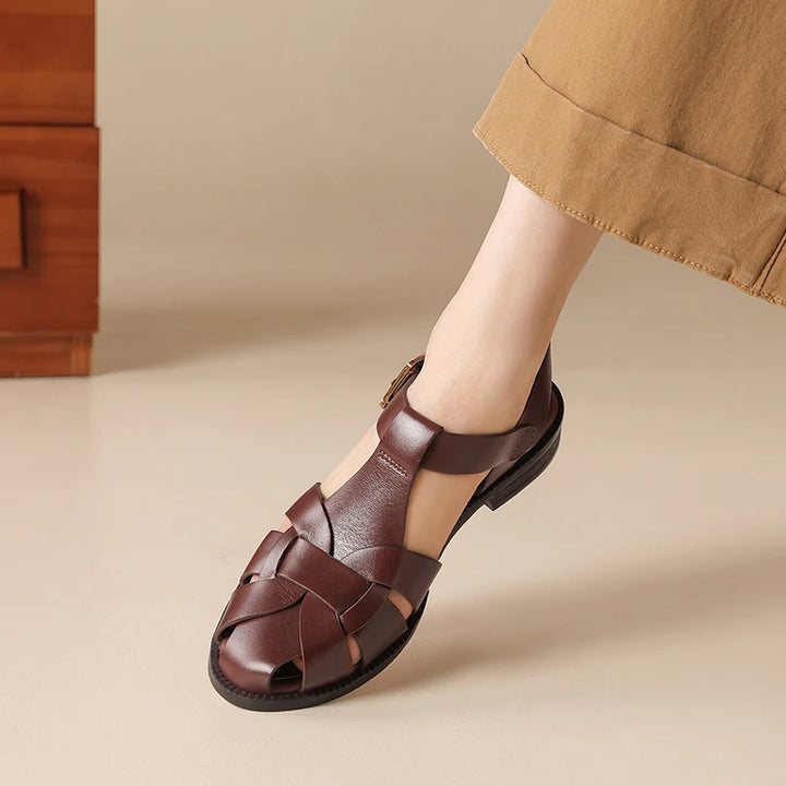 Marcella Caged Leather Sandals