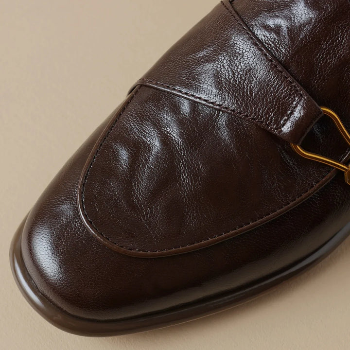 Donatella Buckle Loafers