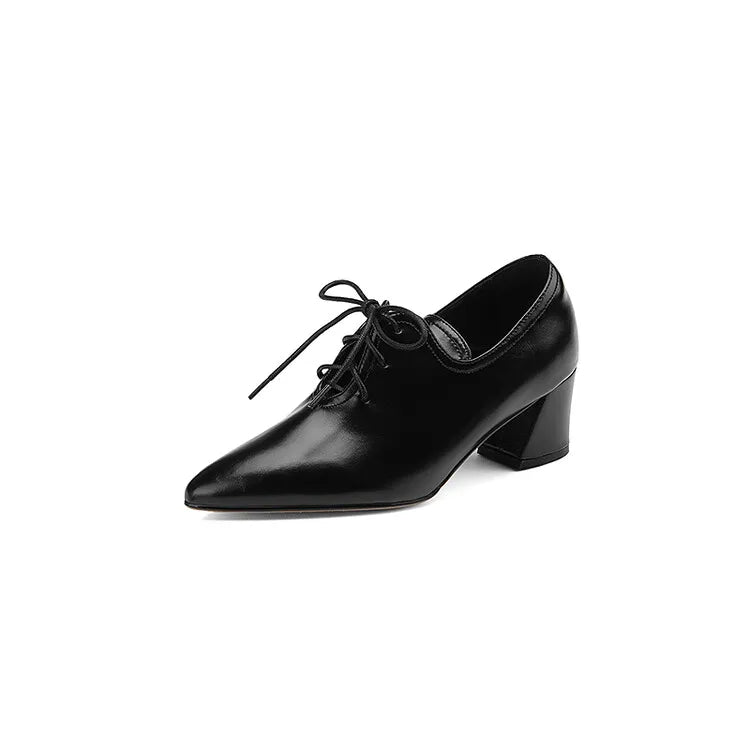 Alessandra Split Leather Pumps