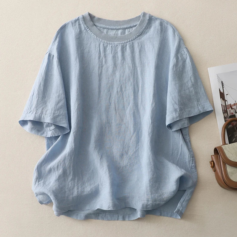 Breeza Cotton Linen Tee
