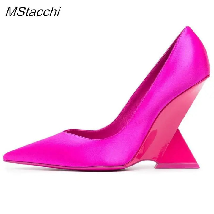 Piramide Sculpted Heel Pumps