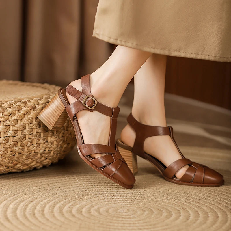 Roma Strata Leather Sandals