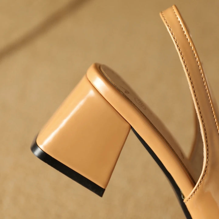 Selena Lacquer Slingbacks
