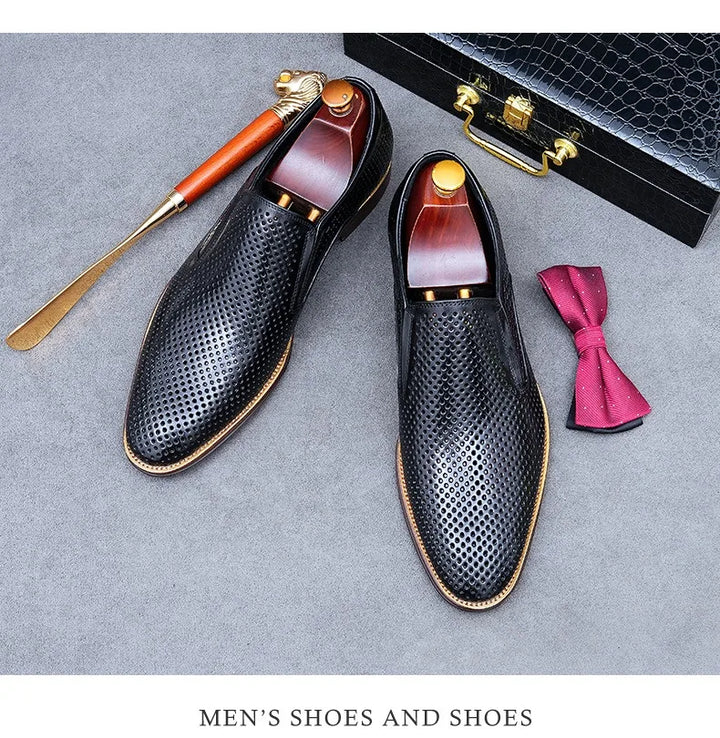 Traforato Perforated Leather Loafers