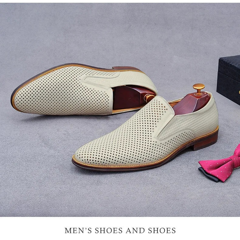Traforato Perforated Leather Loafers