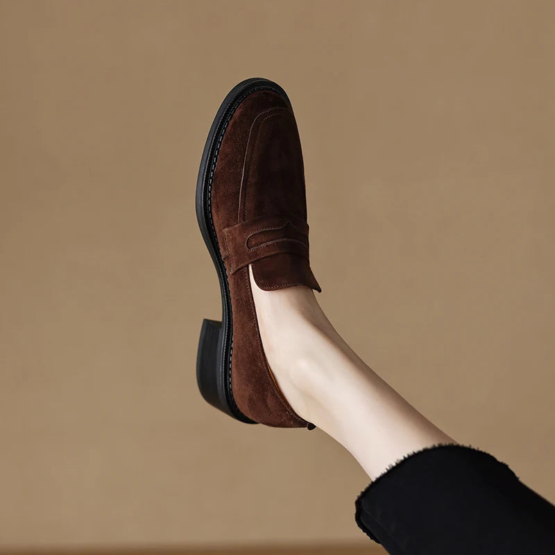 Corvani Suede Loafers