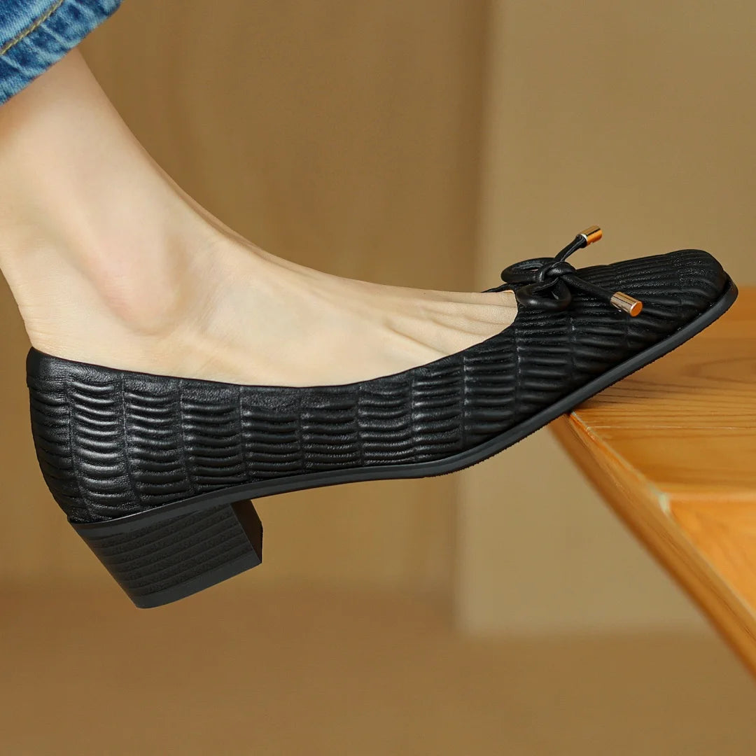 Carrara Ridged Leather Shoes