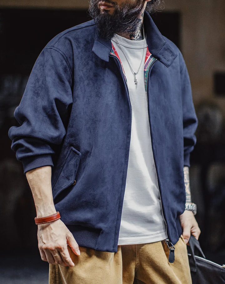 Mercer Suede Harrington Jacket