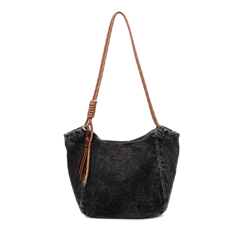 Hadley Washed Denim Tote