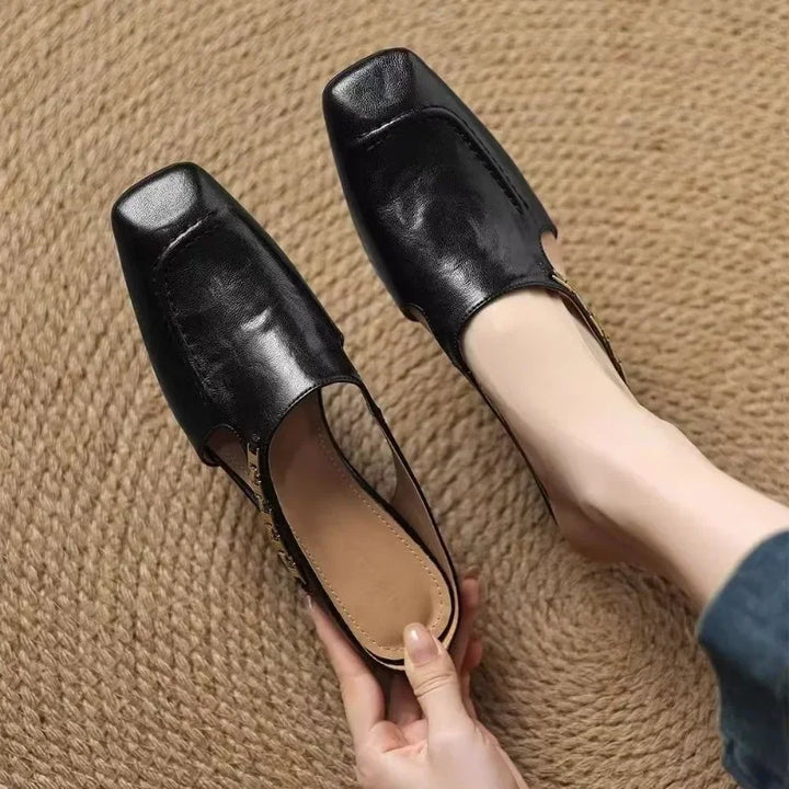 Foldvamp Square-Toe Mules