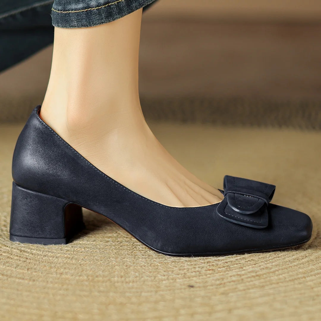 Rosalia Bow Heel Pumps