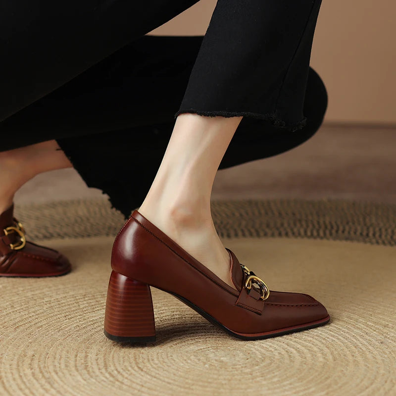 Brielle Leather Pumps