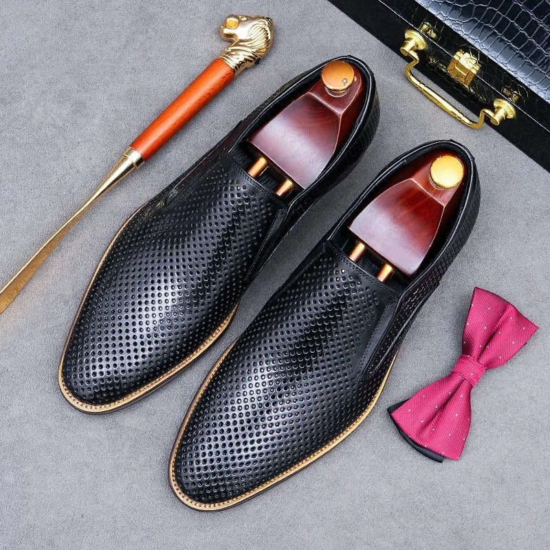 Traforato Perforated Leather Loafers