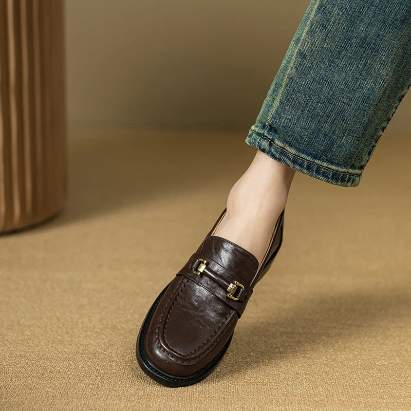 Orlena Leather Loafers