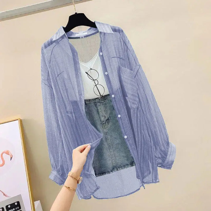 Brezzina Sheer Chiffon Shirt