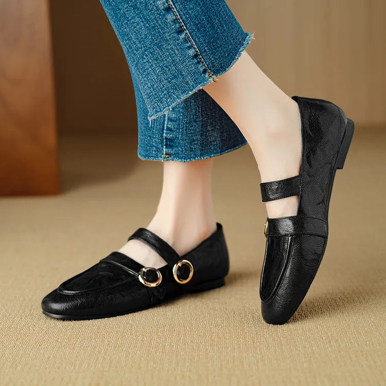 Fiora Buckle Flats