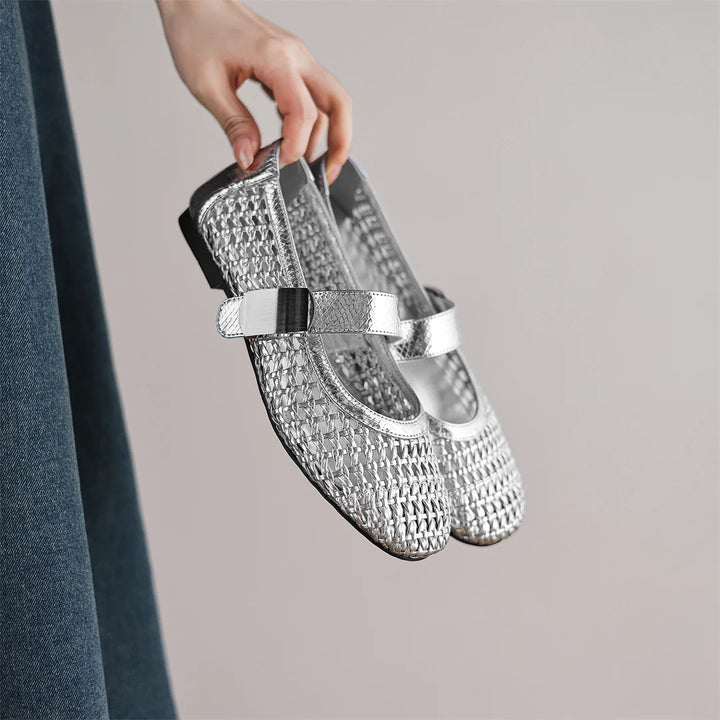 Intreccio Woven Mary Jane Flats