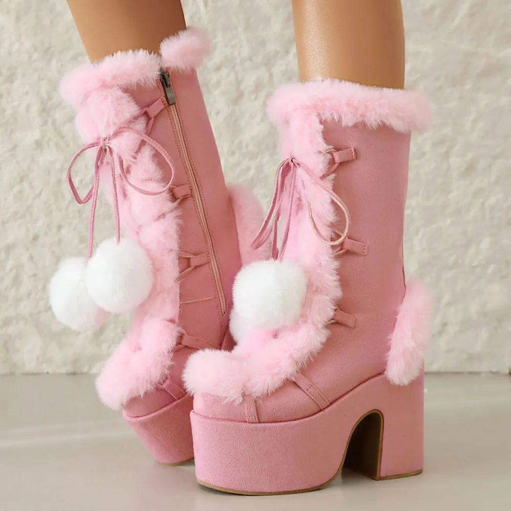 Lumi Fur Platform Boots