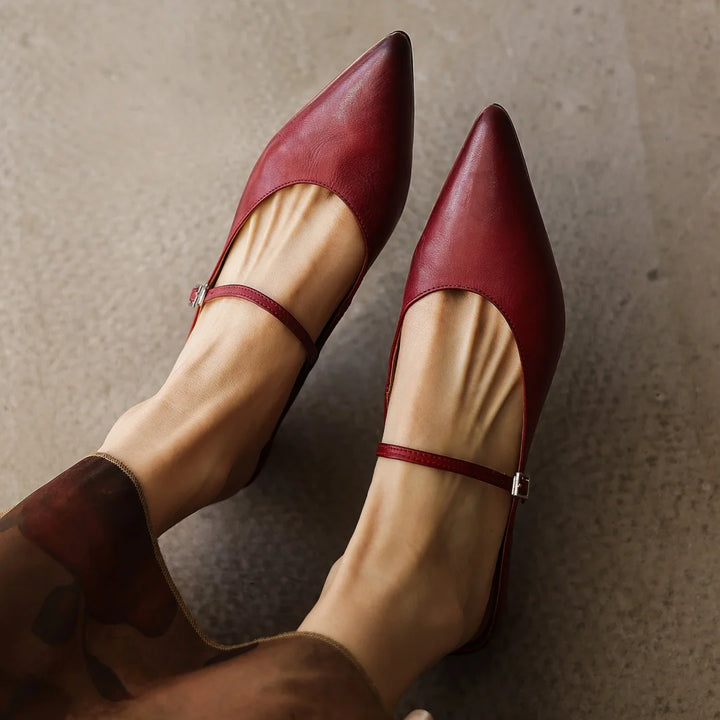 Avina Leather Mules