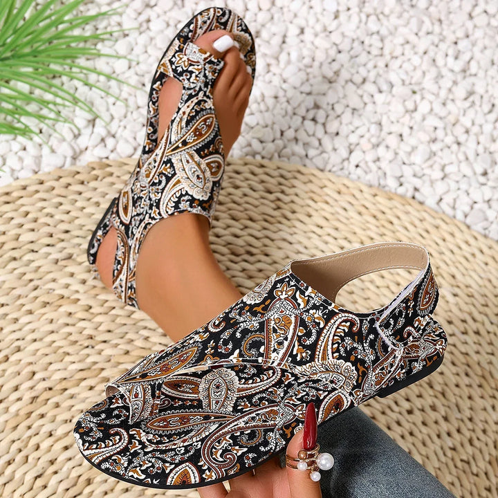 Paisley Bohemia Flat Sandals