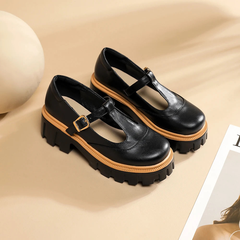 Harlow Lug Sole Mary Janes