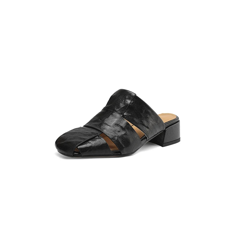 Amara Leather Mules