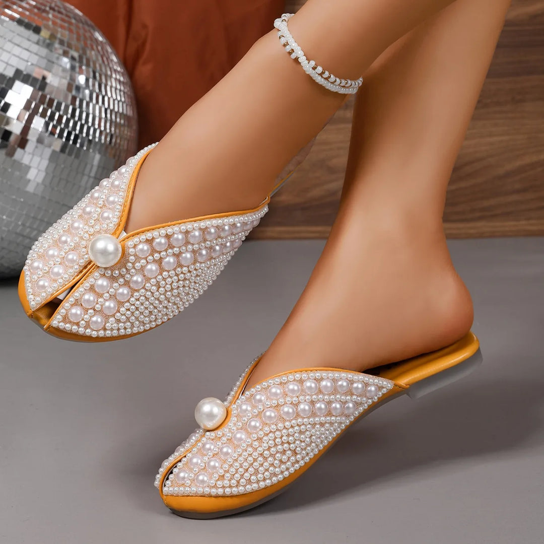 Perlina Pearl Flat Mules