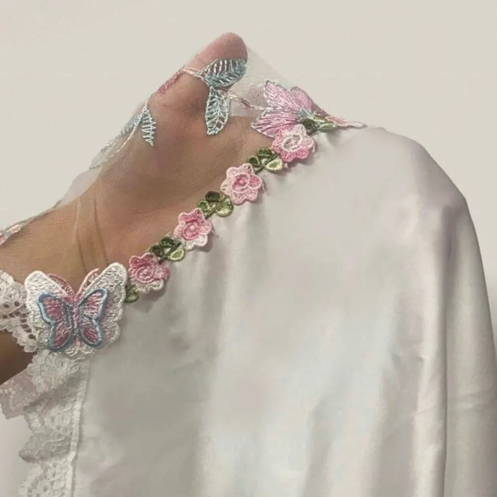 Rugiada Floral Mesh Slip Nightdress