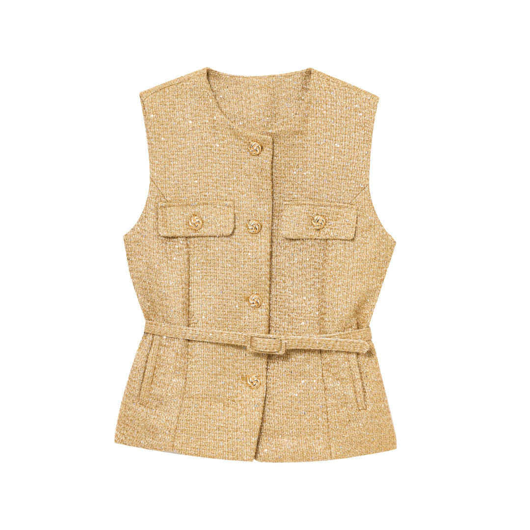 Delphine Tweed Vest