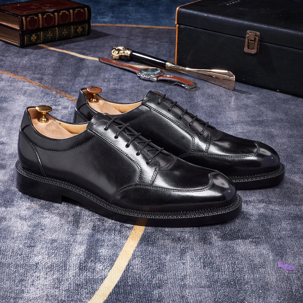 Galleria Apron-Toe Derby Shoes