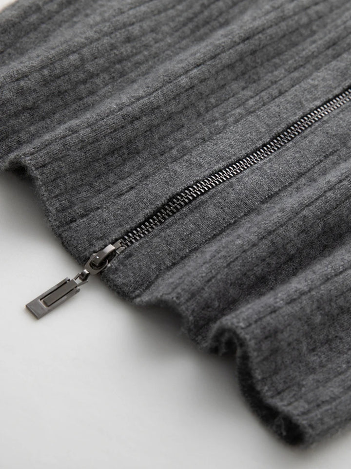 Colette Cashmere Rib Cardigan