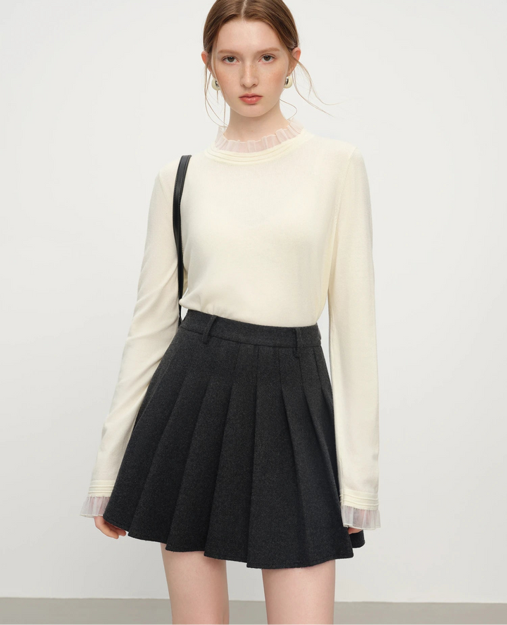 Roselle Wool Mock Neck