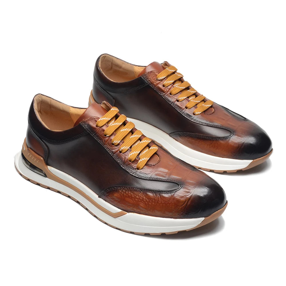 Marcelli Oxford Leather Sneakers